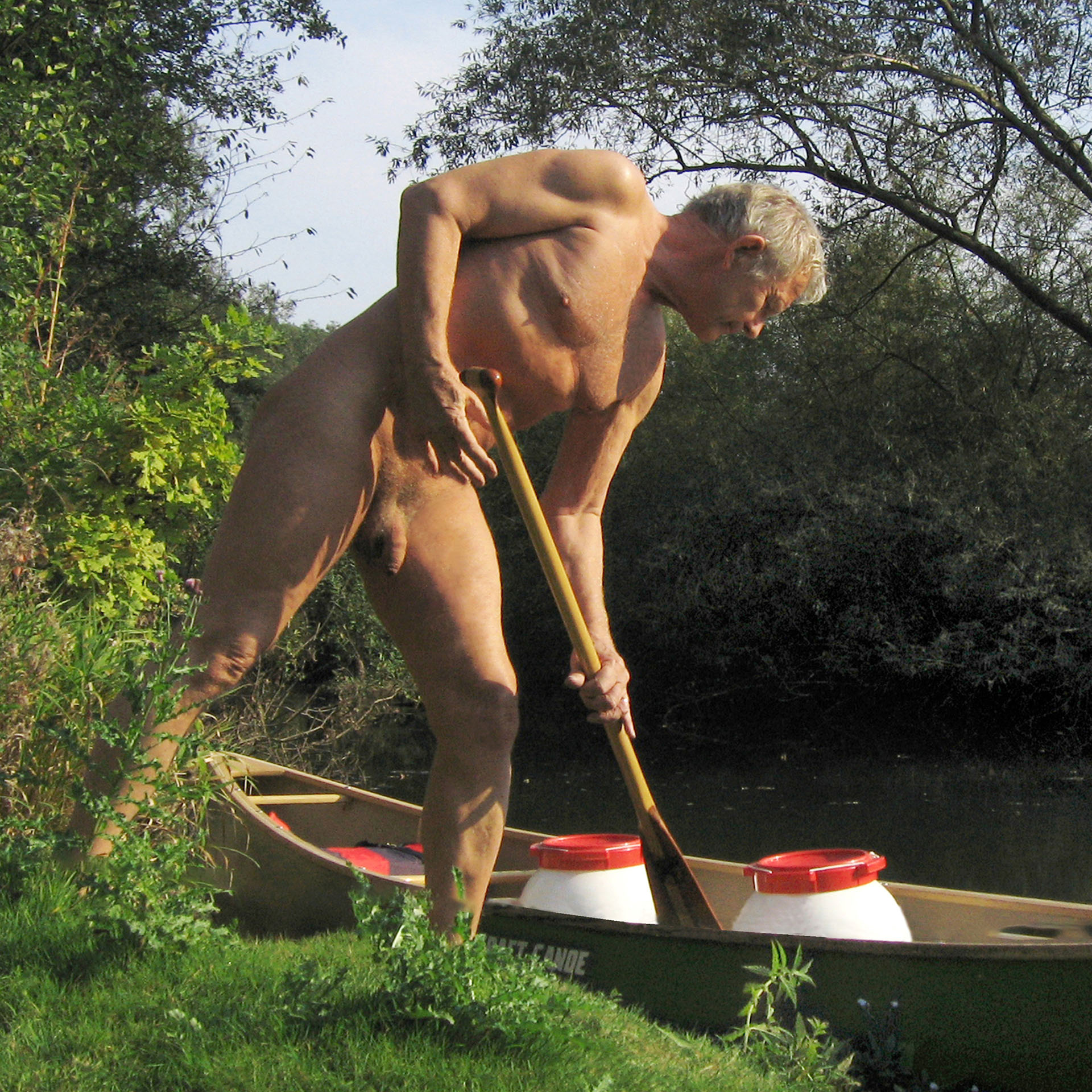 Paddeltour auf der Saale - FKK, nackt und frei in der Natur